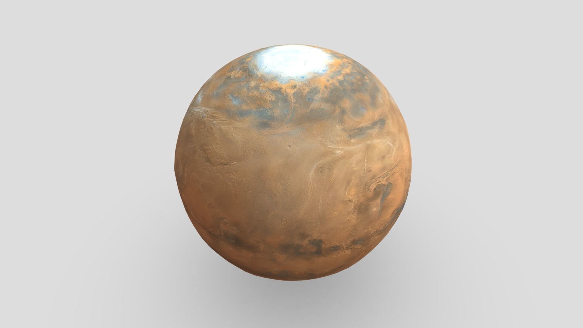 Planet Low-poly 3D model_7
