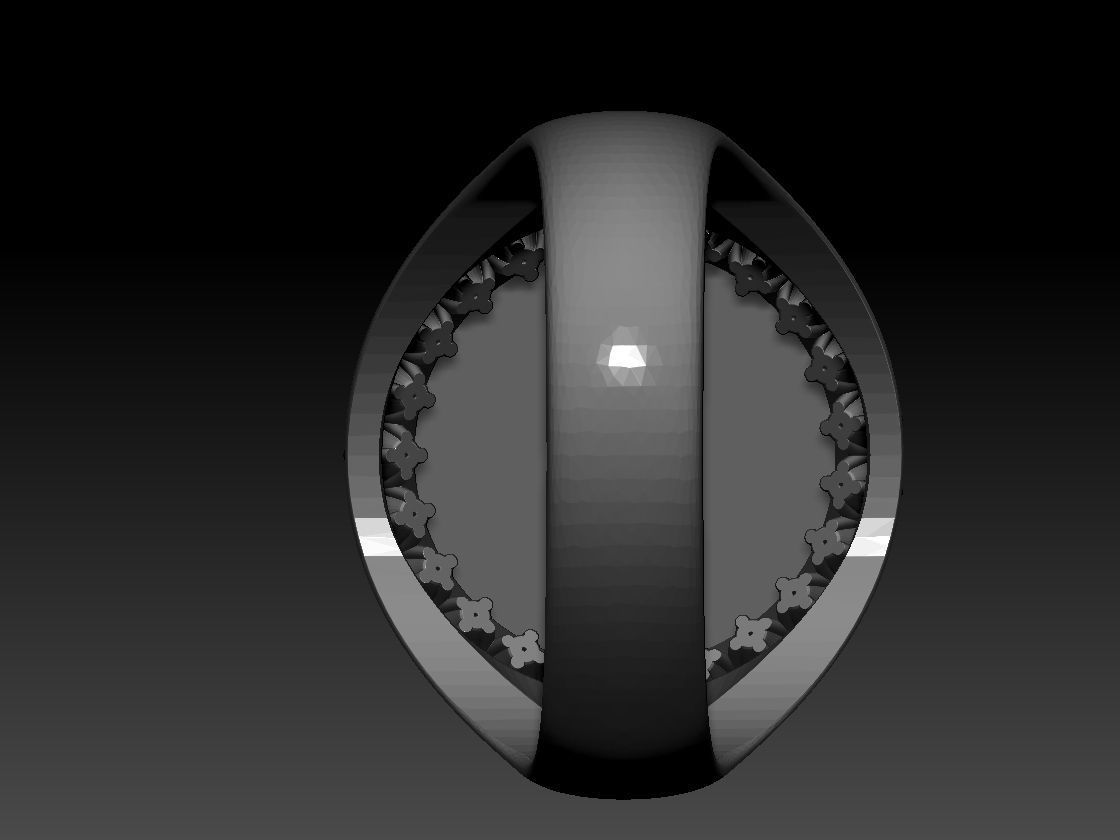 GEMINI ZODIAC ROUND RING 3d Print Model 3D print model_10