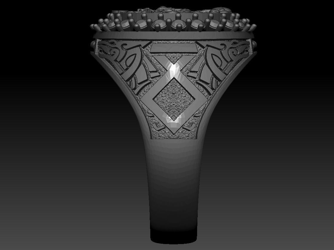 GEMINI ZODIAC ROUND RING 3d Print Model 3D print model_9