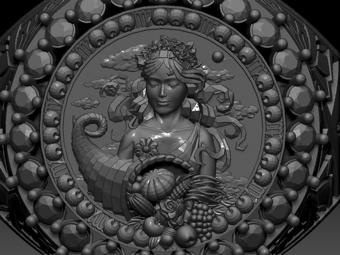 Zodiac sign Virgo Ring print Model 3D print model_4