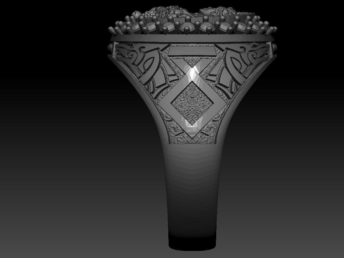Zodiac sign Virgo Ring print Model 3D print model_18