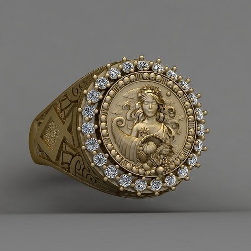 Zodiac sign Virgo Ring print Model 3D print model