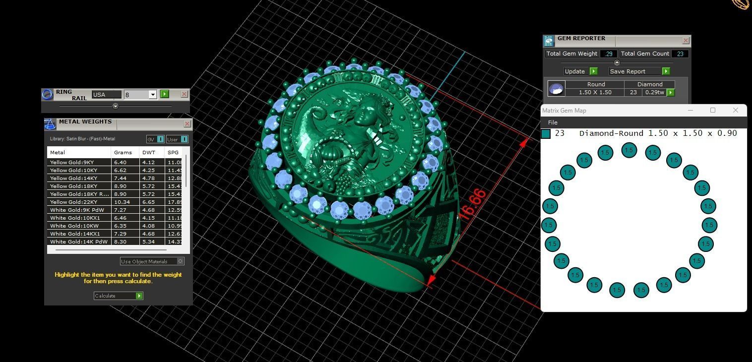 Zodiac sign Virgo Ring print Model 3D print model_21