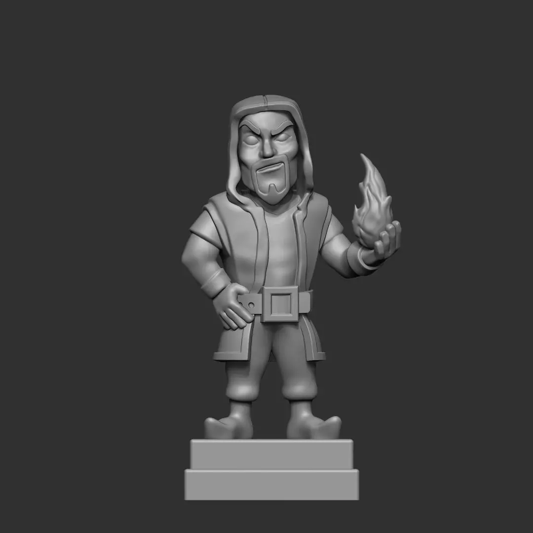 Clash Royale Wizard 3d model 3D print model
