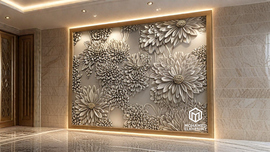 Modern Wall Panel Relief for CNC and 3D Printing 07 3D print model_6