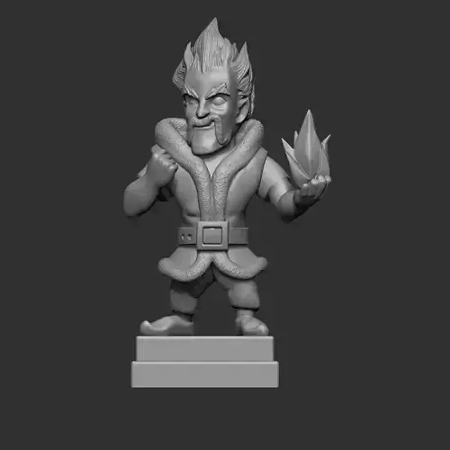 Clash royale ice wizard 3d model