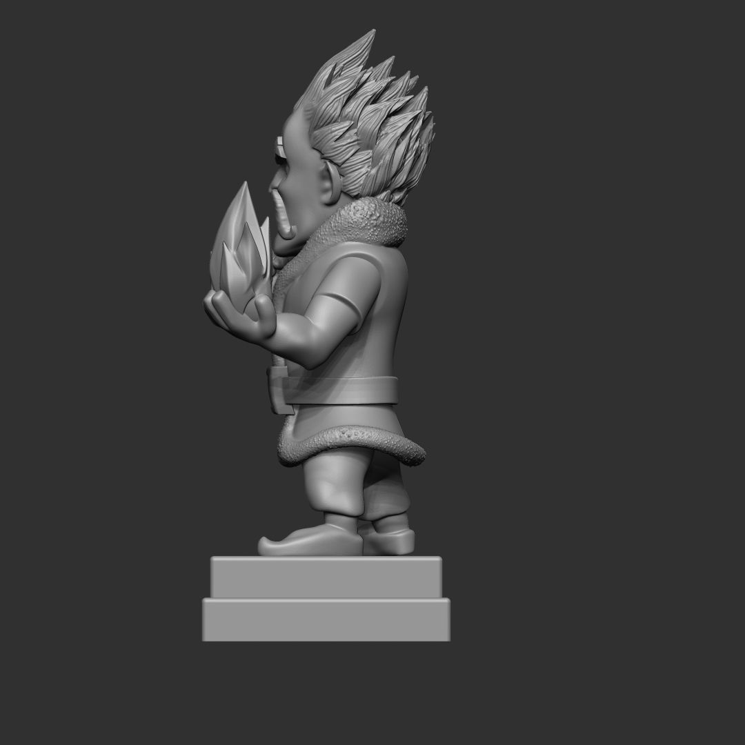 Clash royale ice wizard 3d model 3D print model_3