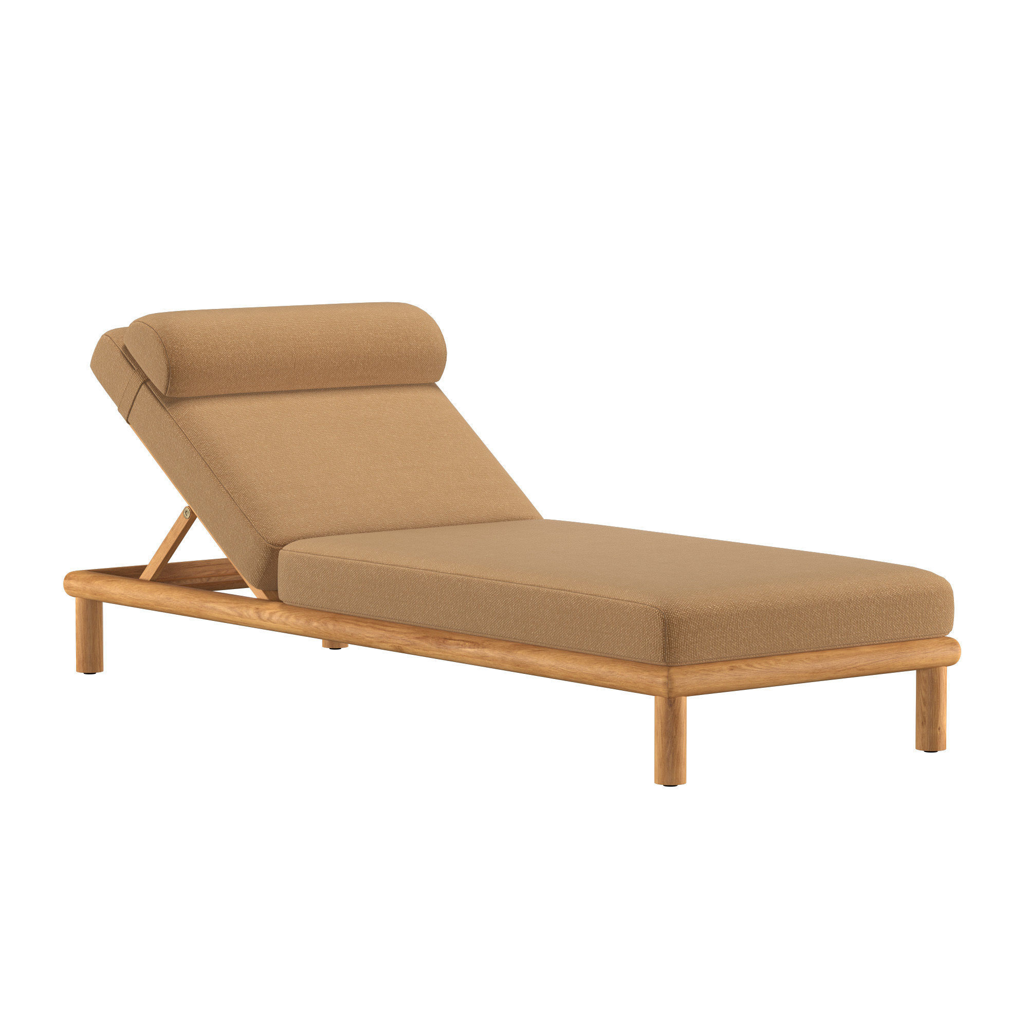 PALMA TEAK CHAISE 3D model_1