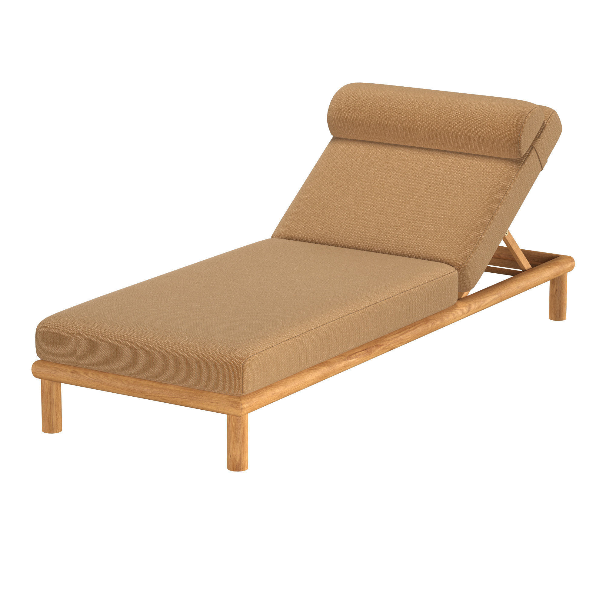 PALMA TEAK CHAISE 3D model_3