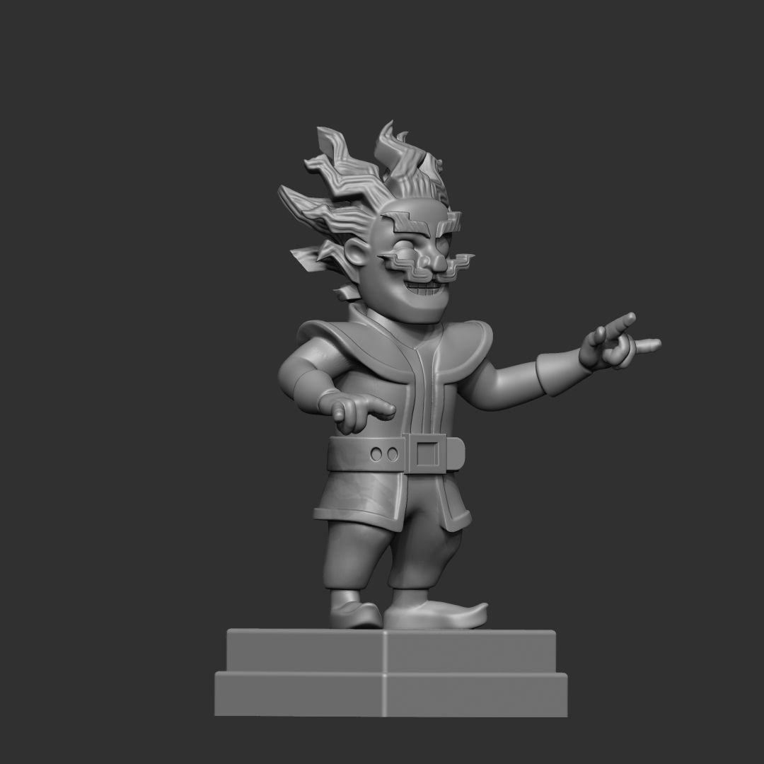 Clash Royale Electro Wizard 3d model 3D print model_4