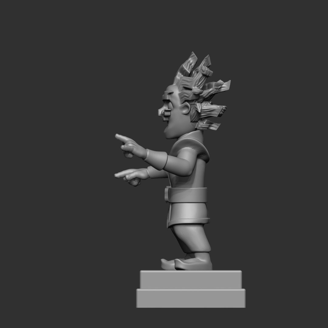 Clash Royale Electro Wizard 3d model 3D print model_3