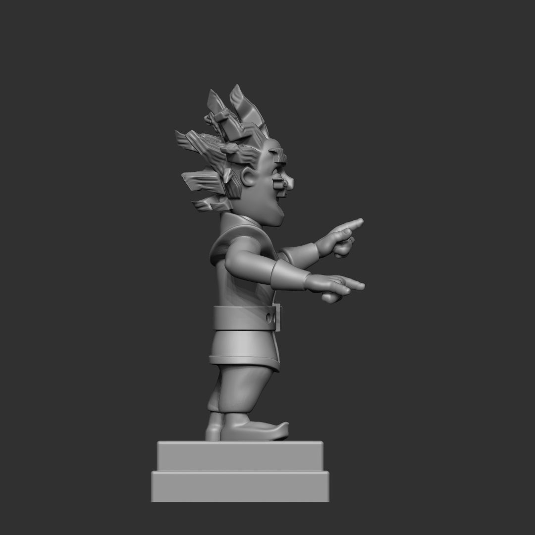 Clash Royale Electro Wizard 3d model 3D print model_1