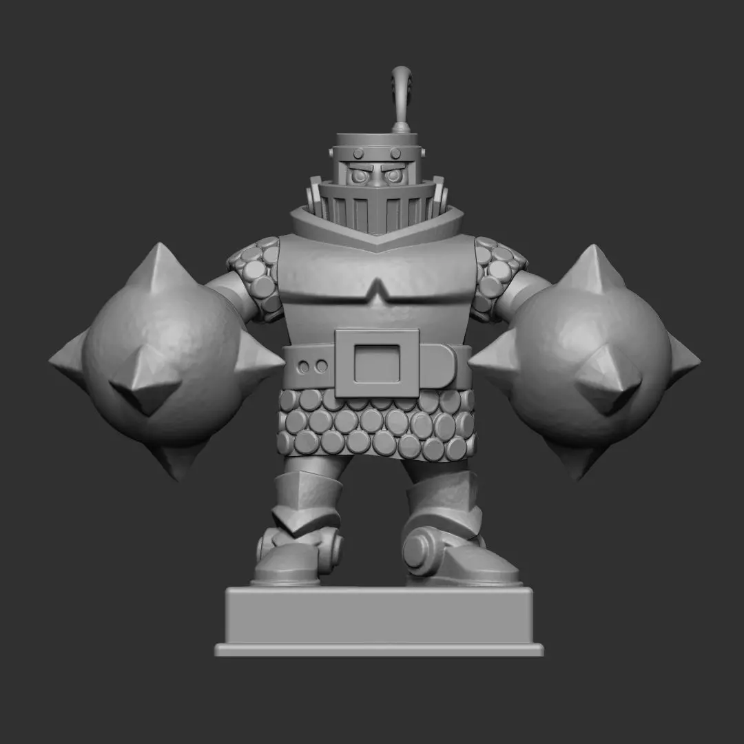 Mega Knight of Clash Royale 3d model 3D print model_0