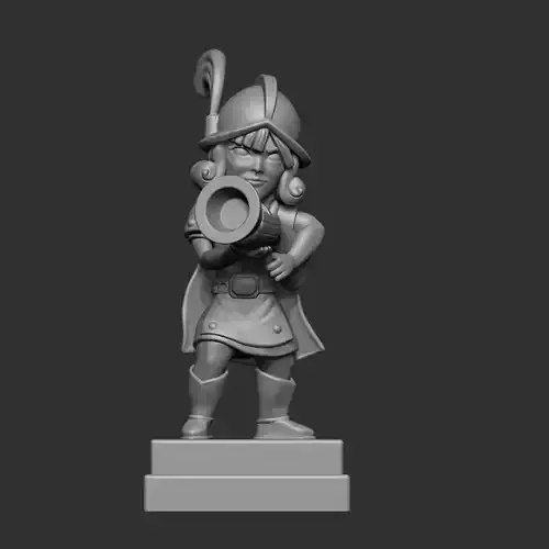 Clash royale musketeer 3d model 3D print model