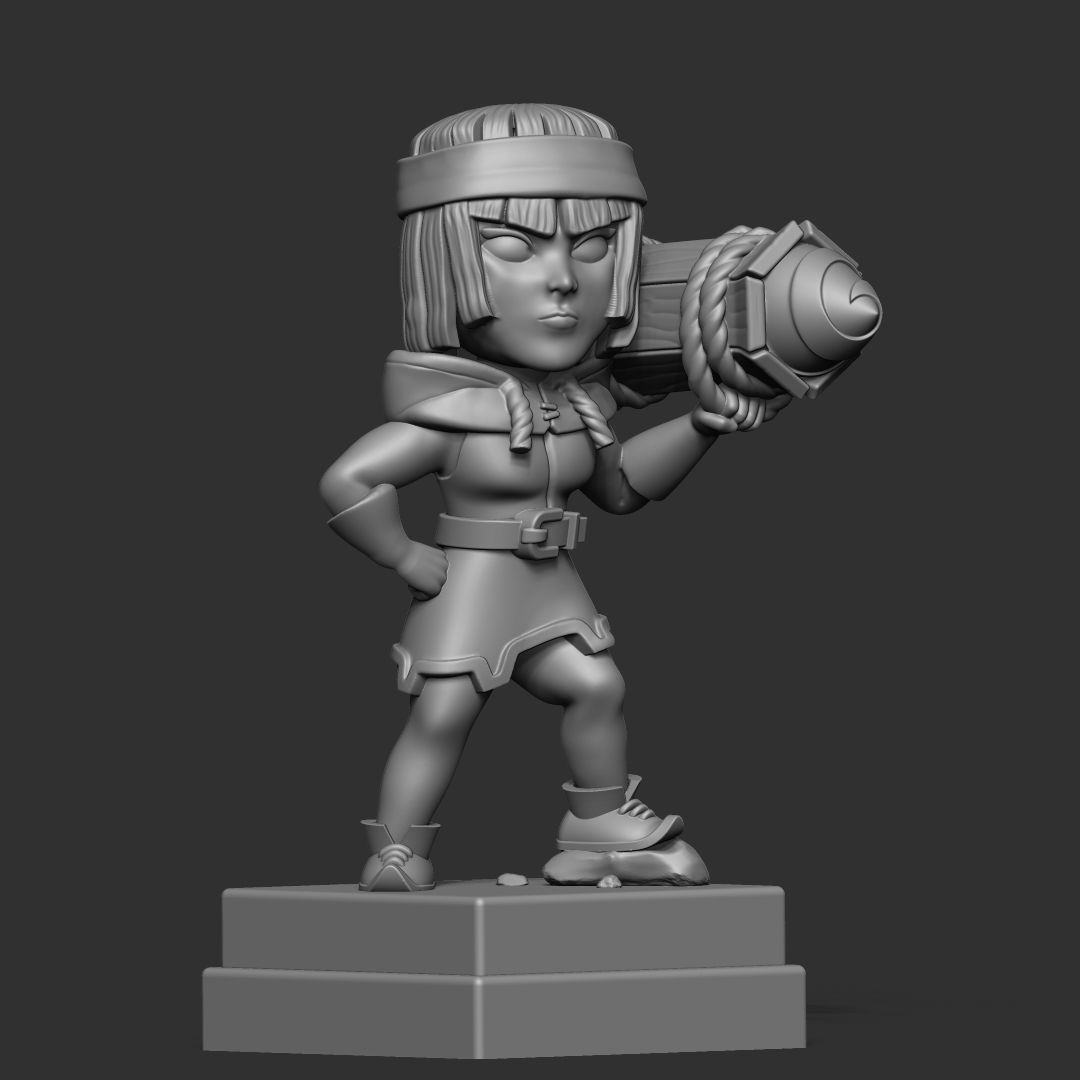 Clash Royale Firecracker 3d model 3D print model_4