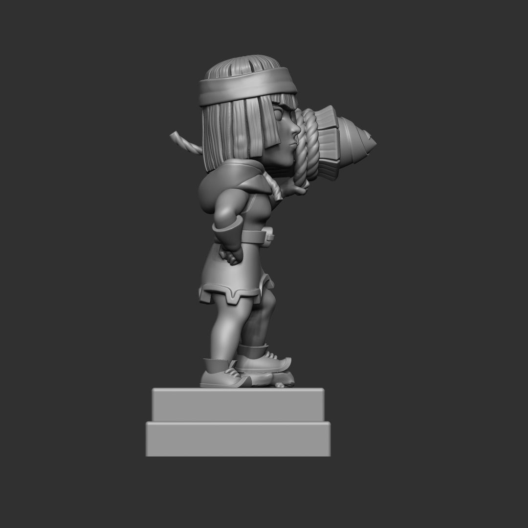 Clash Royale Firecracker 3d model 3D print model_1