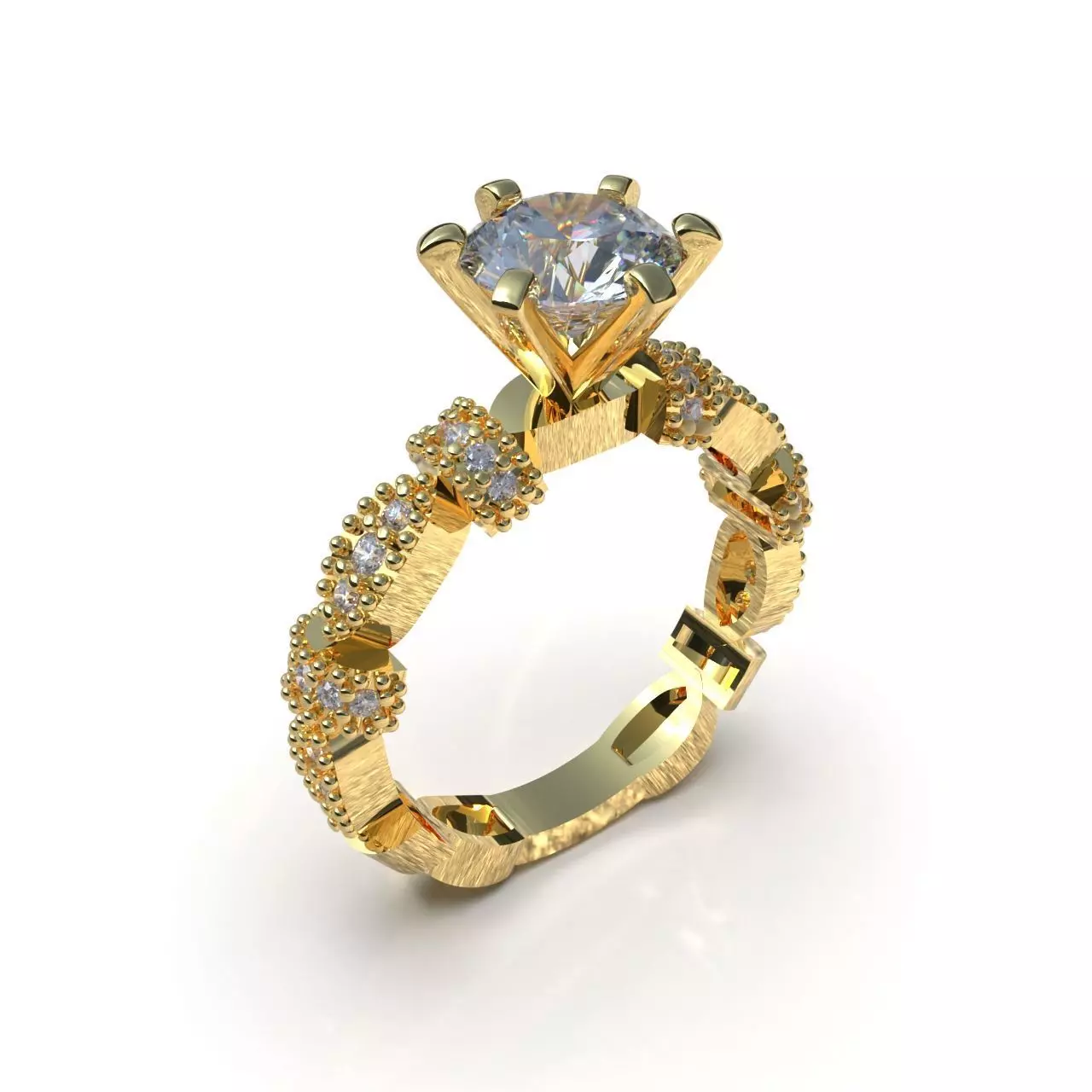 geometric ring 3D print model