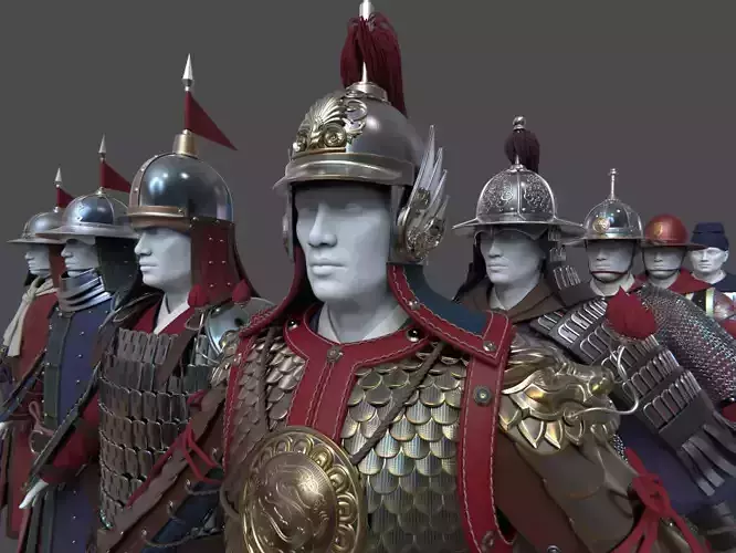 11-Ancient Chinese Armor-Ming dynasty 3D model