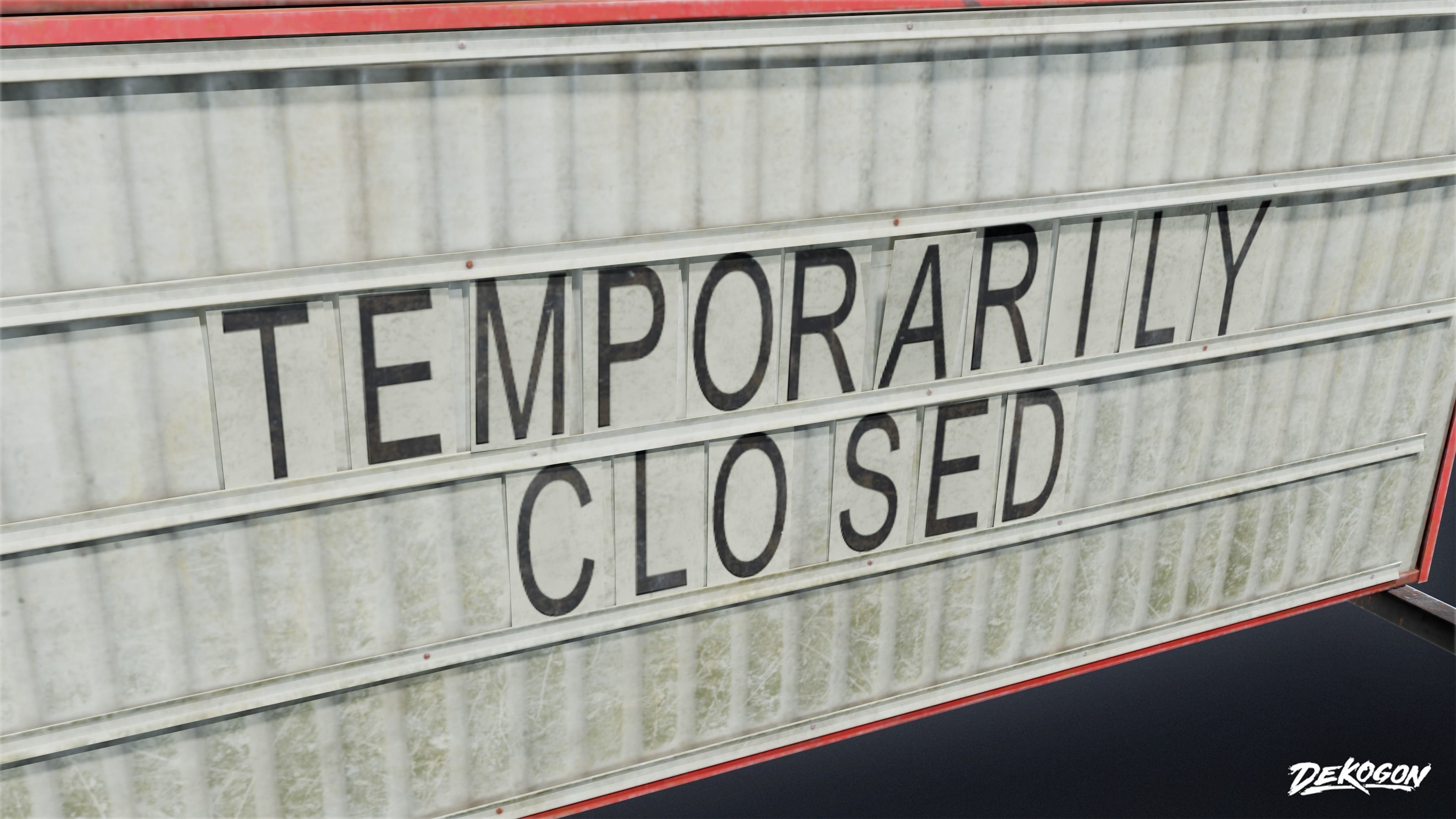 SIGNAGE - Sign Business Arrow 01 - LOW POLY AND NANITE Low-poly 3D model_1