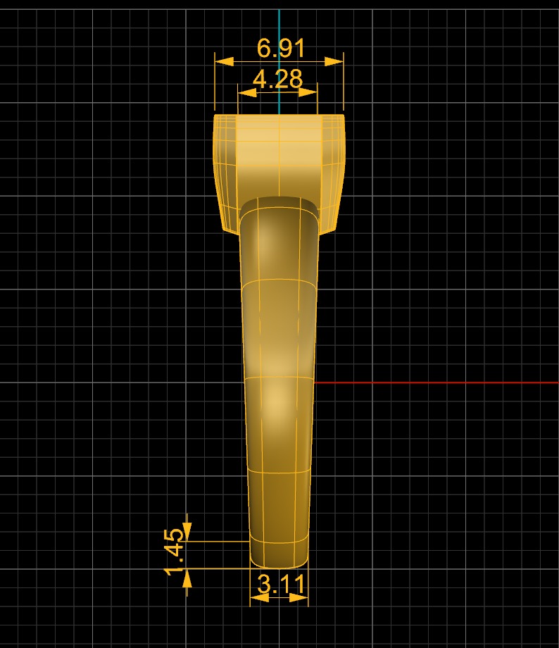 Signet Ring with Emerald cut gem 3D print model_2