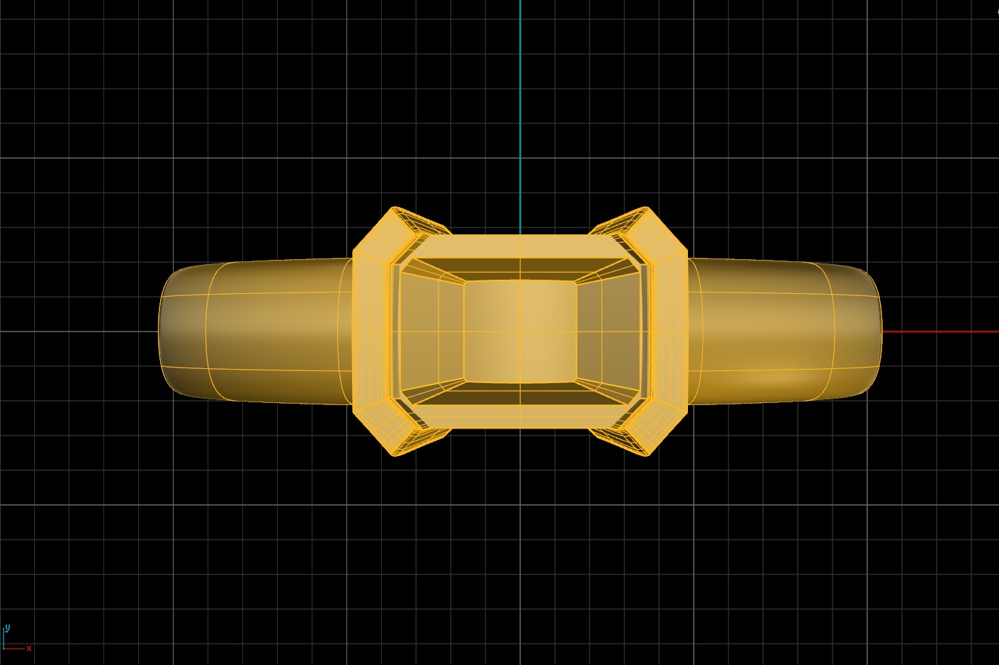 Signet Ring with Emerald cut gem 3D print model_6