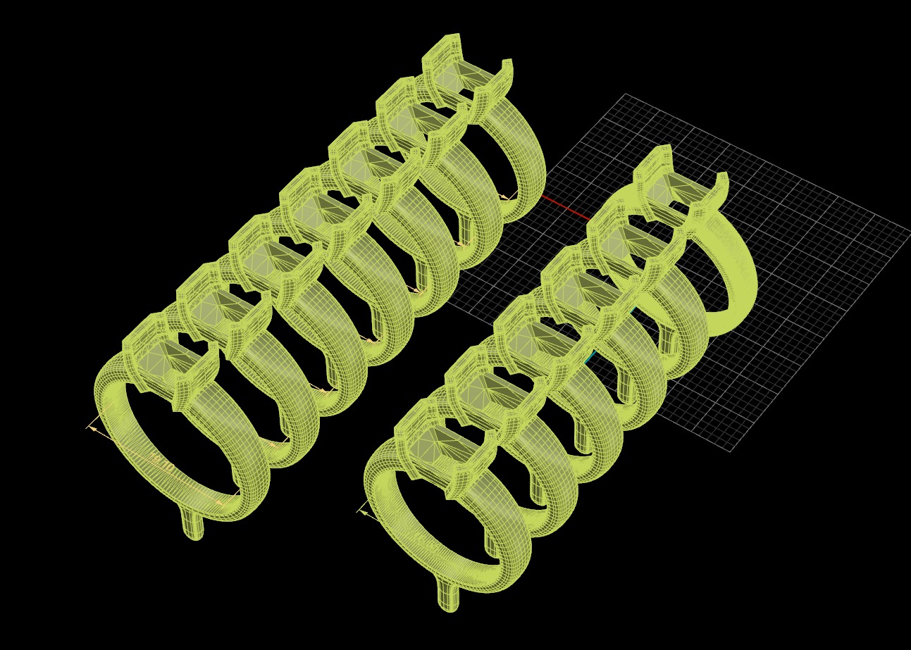 Signet Ring with Emerald cut gem 3D print model_9