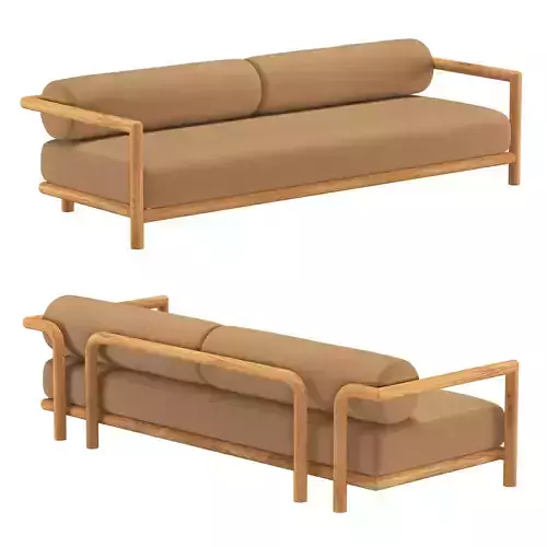 PALMA TEAK SOFA 3D model