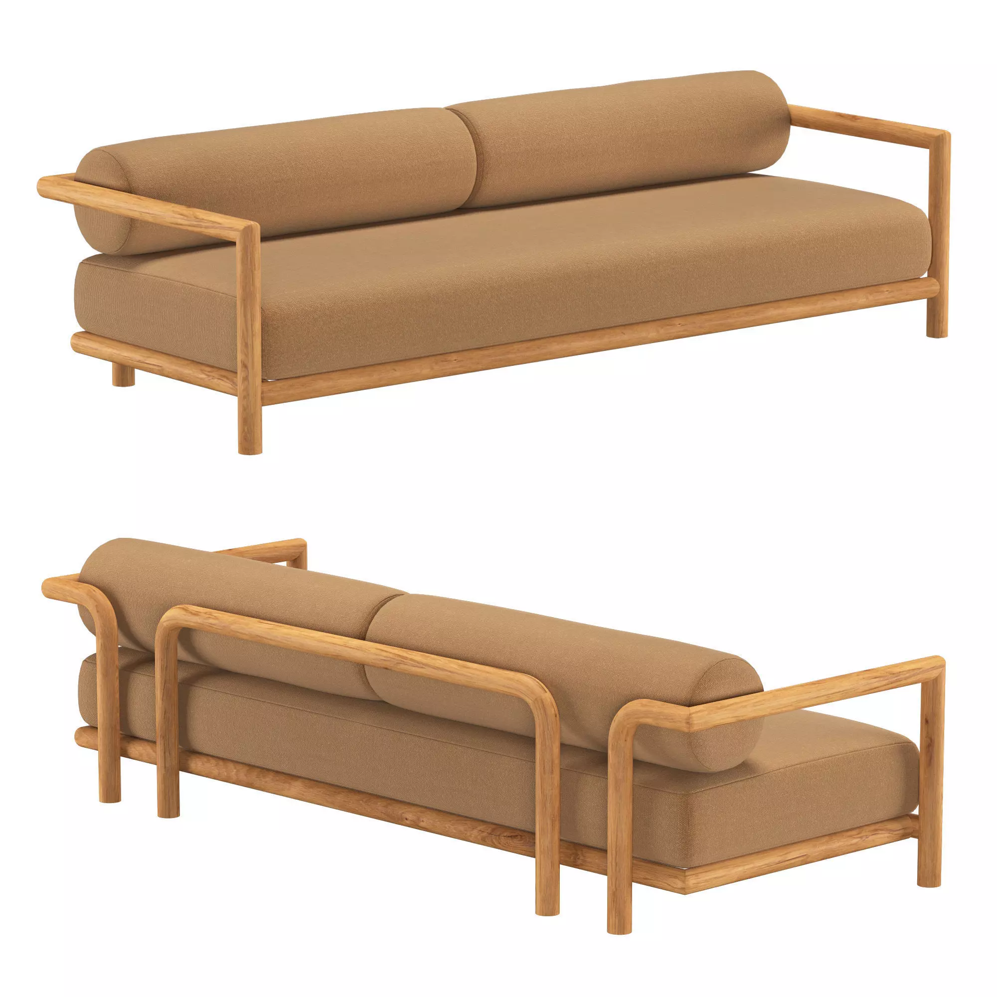 PALMA TEAK SOFA 3D model
