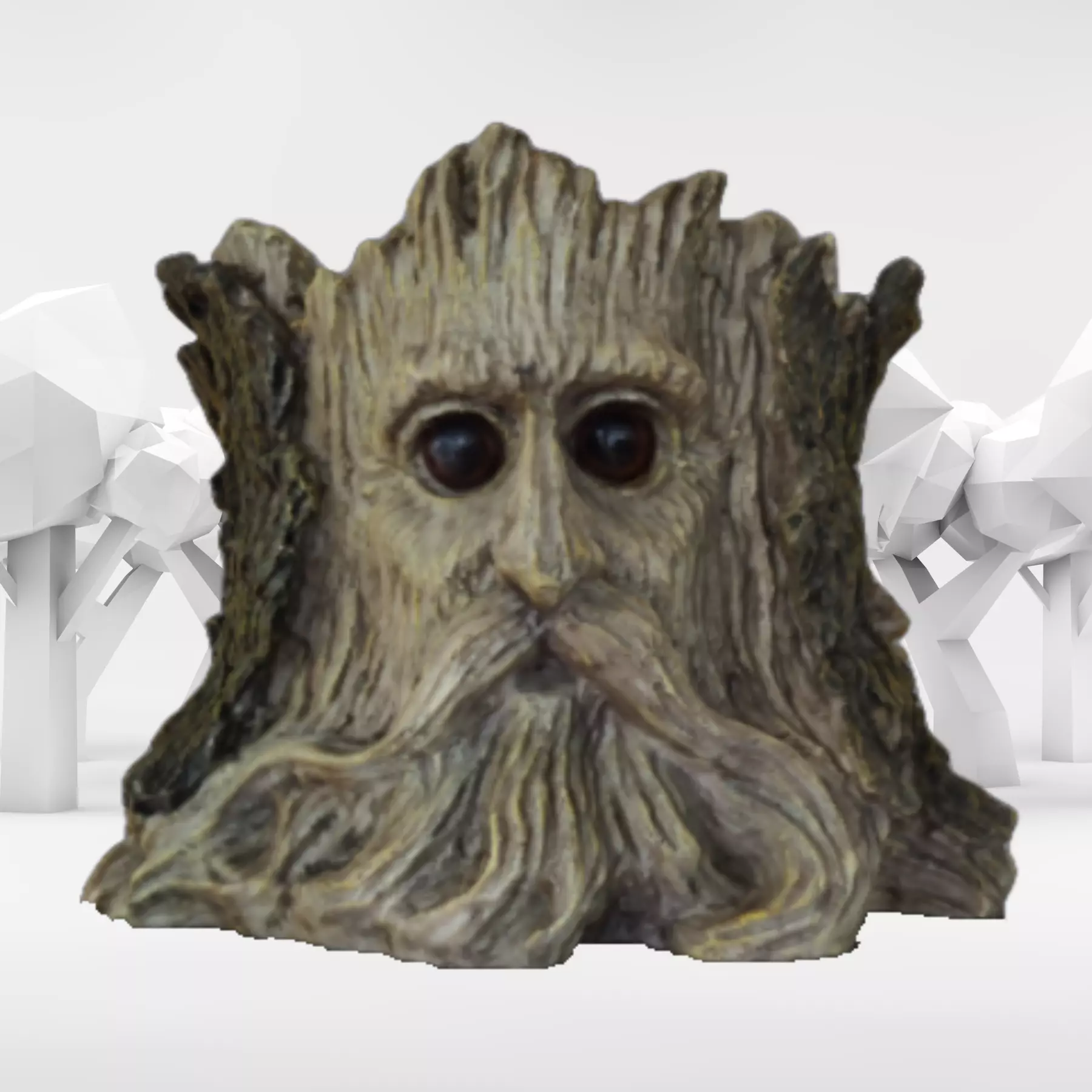 RUSTIC TREE STUMP PLANTER - BRING WOODLAND WHIMSY TO YOUR GARDEN 3D print model