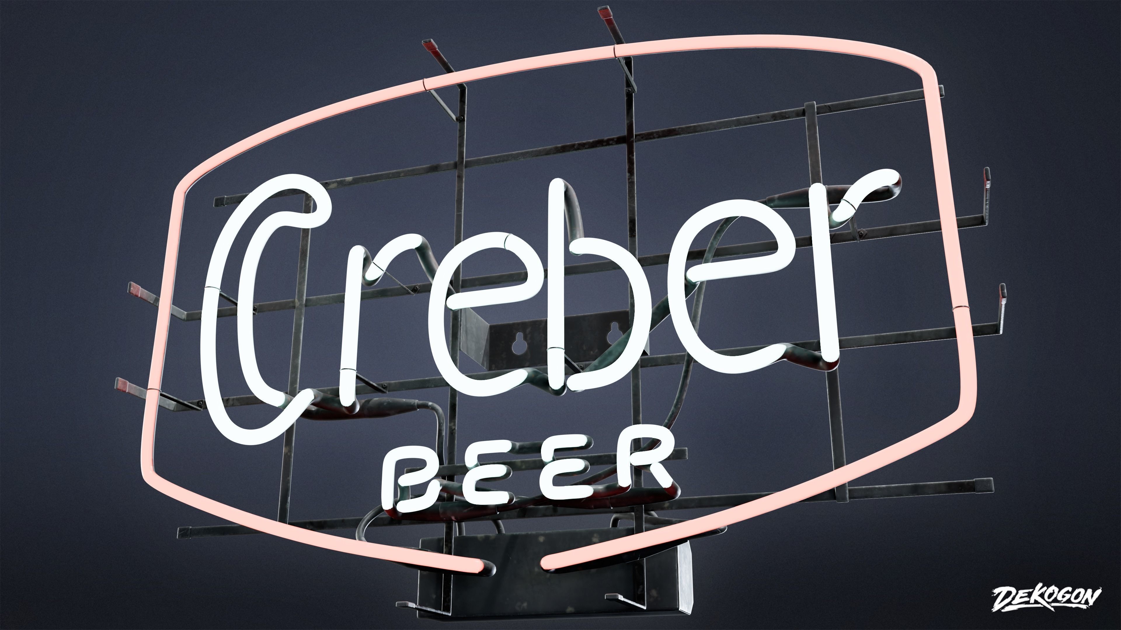 SIGNAGE - Sign Neon Set 02 - LOW POLY AND NANITE Low-poly 3D model_35