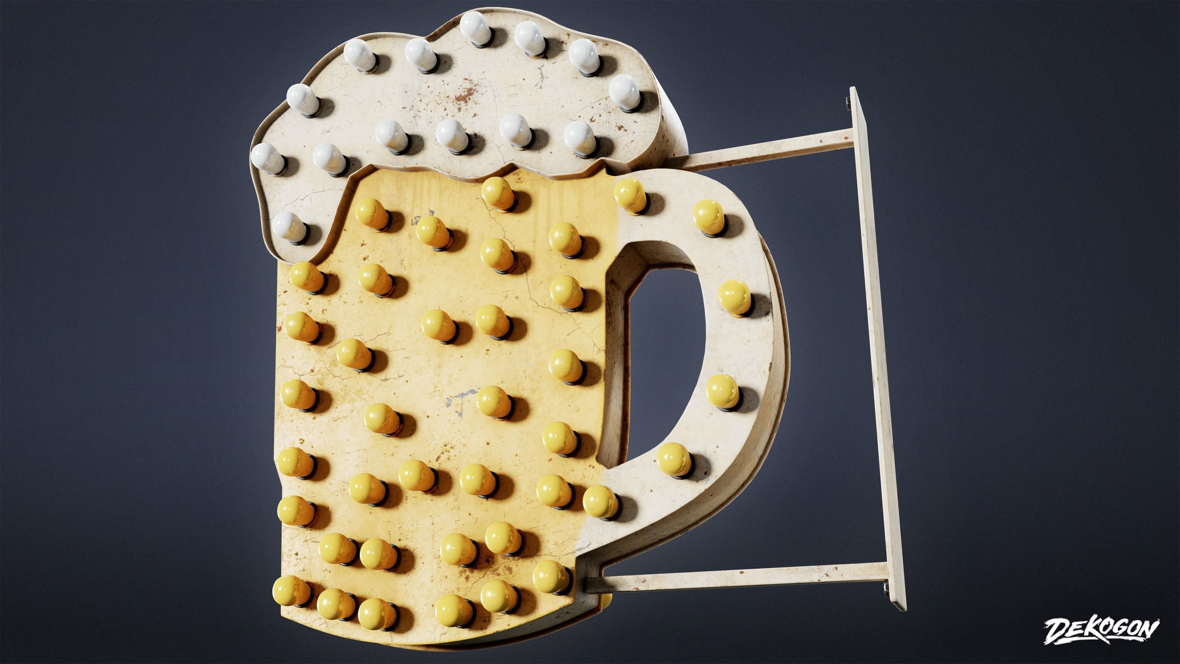 SIGNAGE - Sign Neon Set 02 - LOW POLY AND NANITE Low-poly 3D model_28