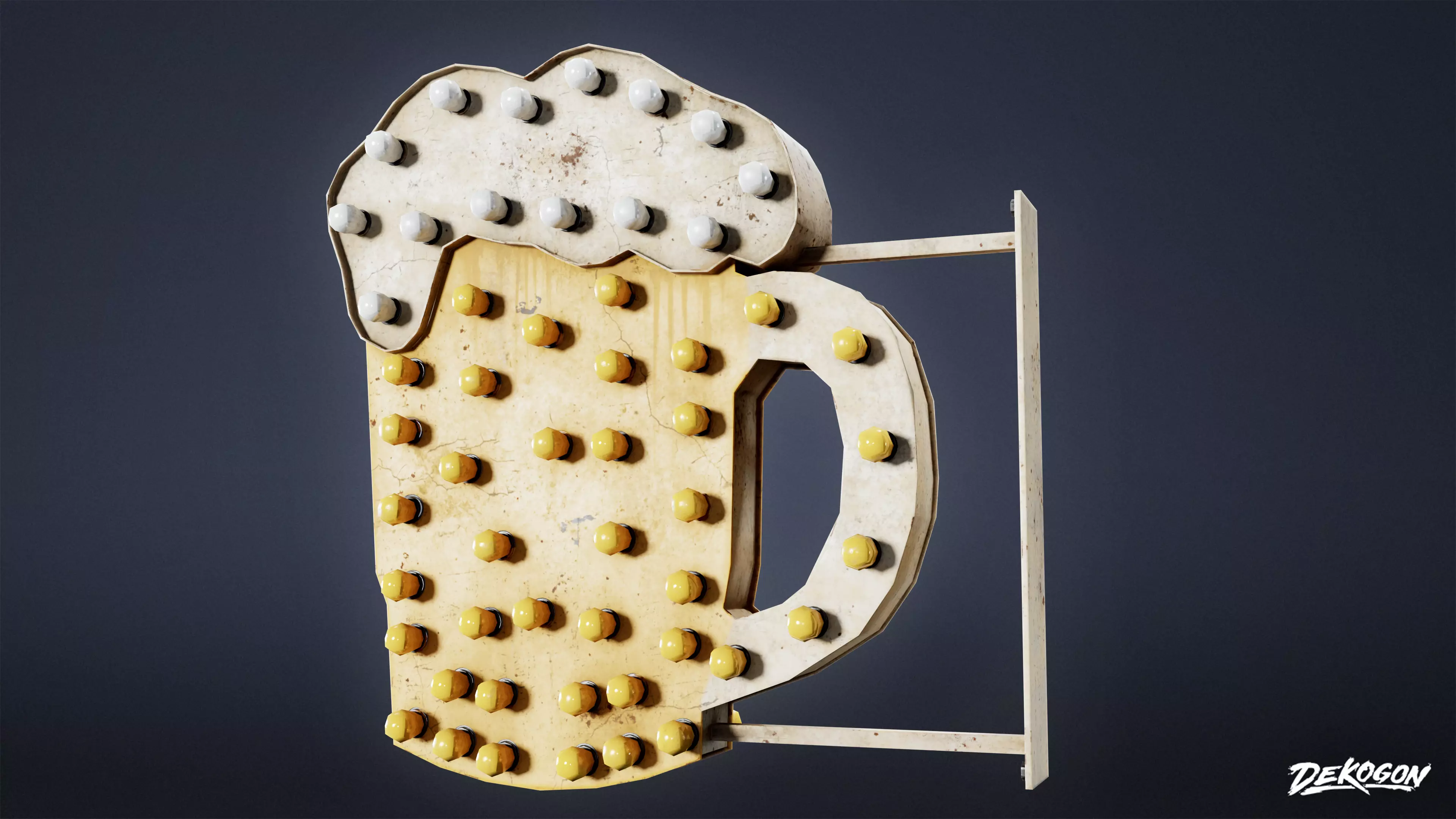 SIGNAGE - Sign Neon Set 02 - LOW POLY AND NANITE Low-poly 3D model_0