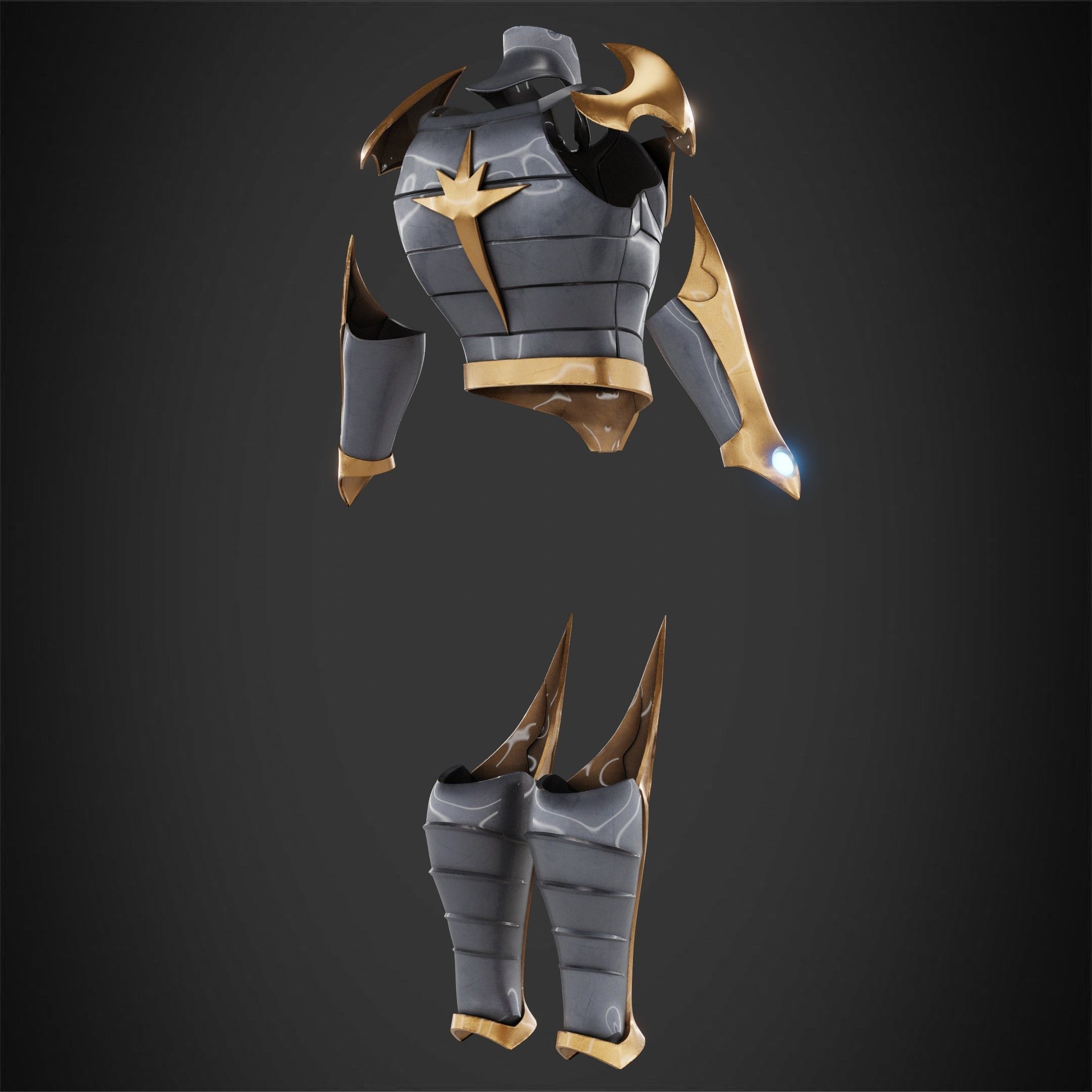 Marvel Nova Prime Armor for Cosplay 3D print model_7