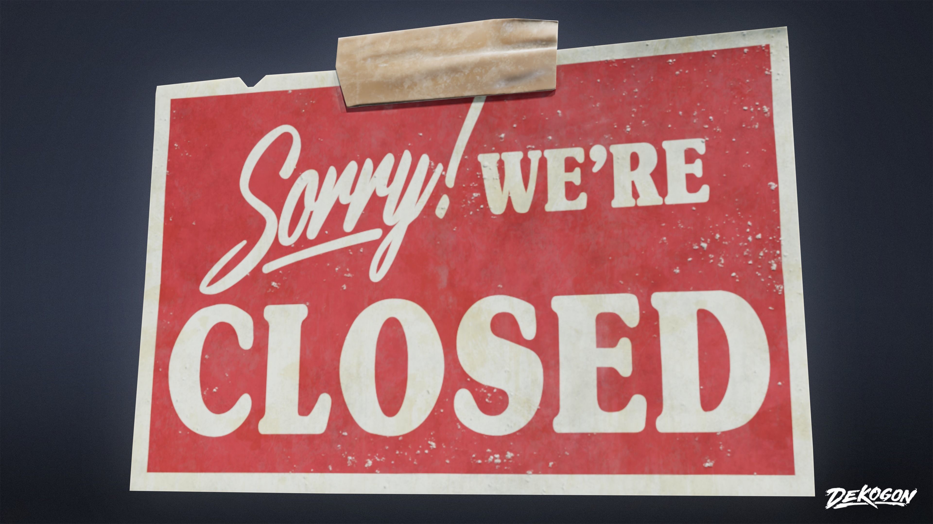 SIGNAGE - Sign Set 01 - LOW POLY AND NANITE Low-poly 3D model_9