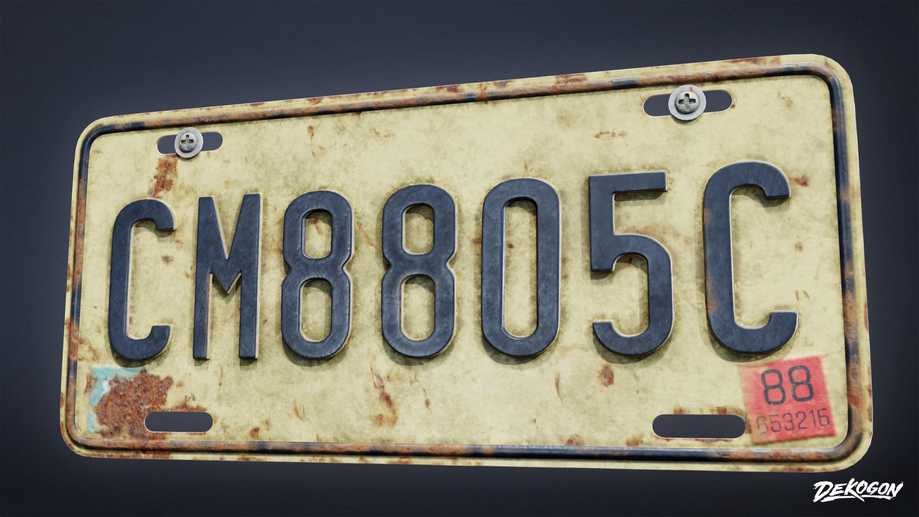 SIGNAGE - Sign Set 01 - LOW POLY AND NANITE Low-poly 3D model_17