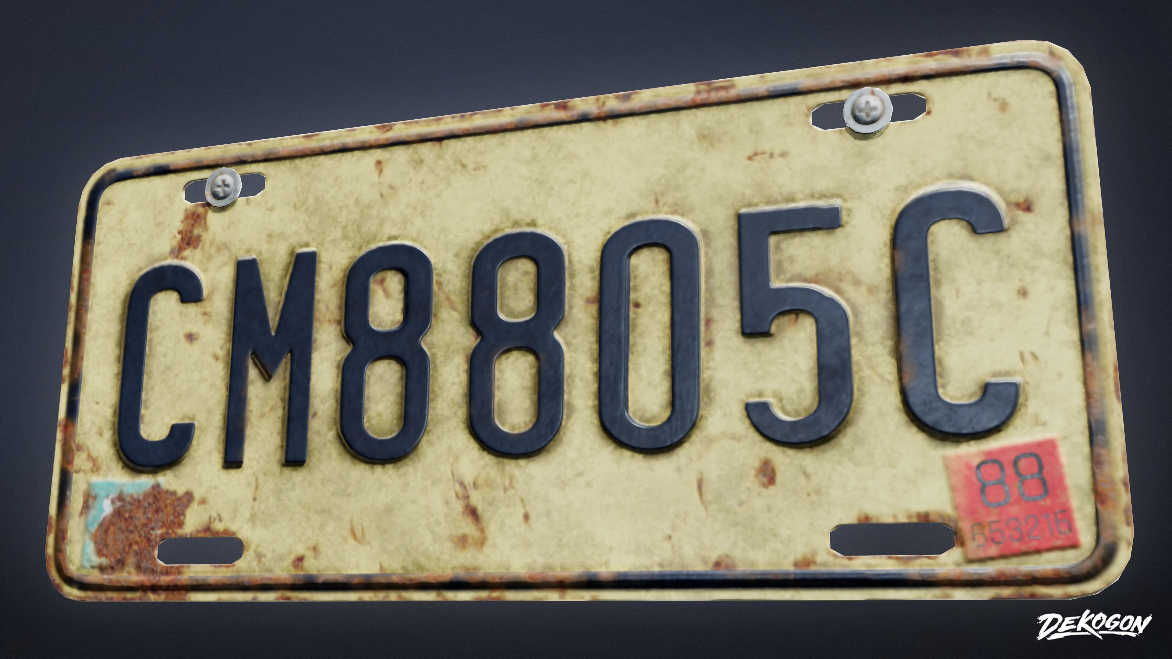 SIGNAGE - Sign Set 01 - LOW POLY AND NANITE Low-poly 3D model_5