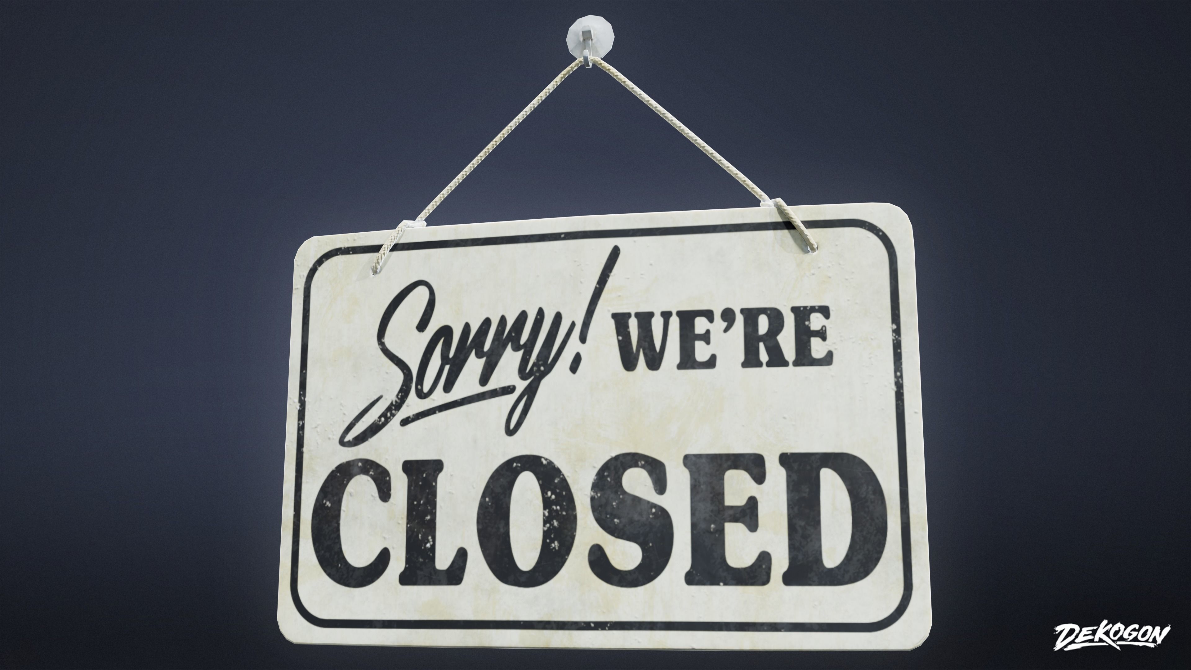 SIGNAGE - Sign Set 01 - LOW POLY AND NANITE Low-poly 3D model_8