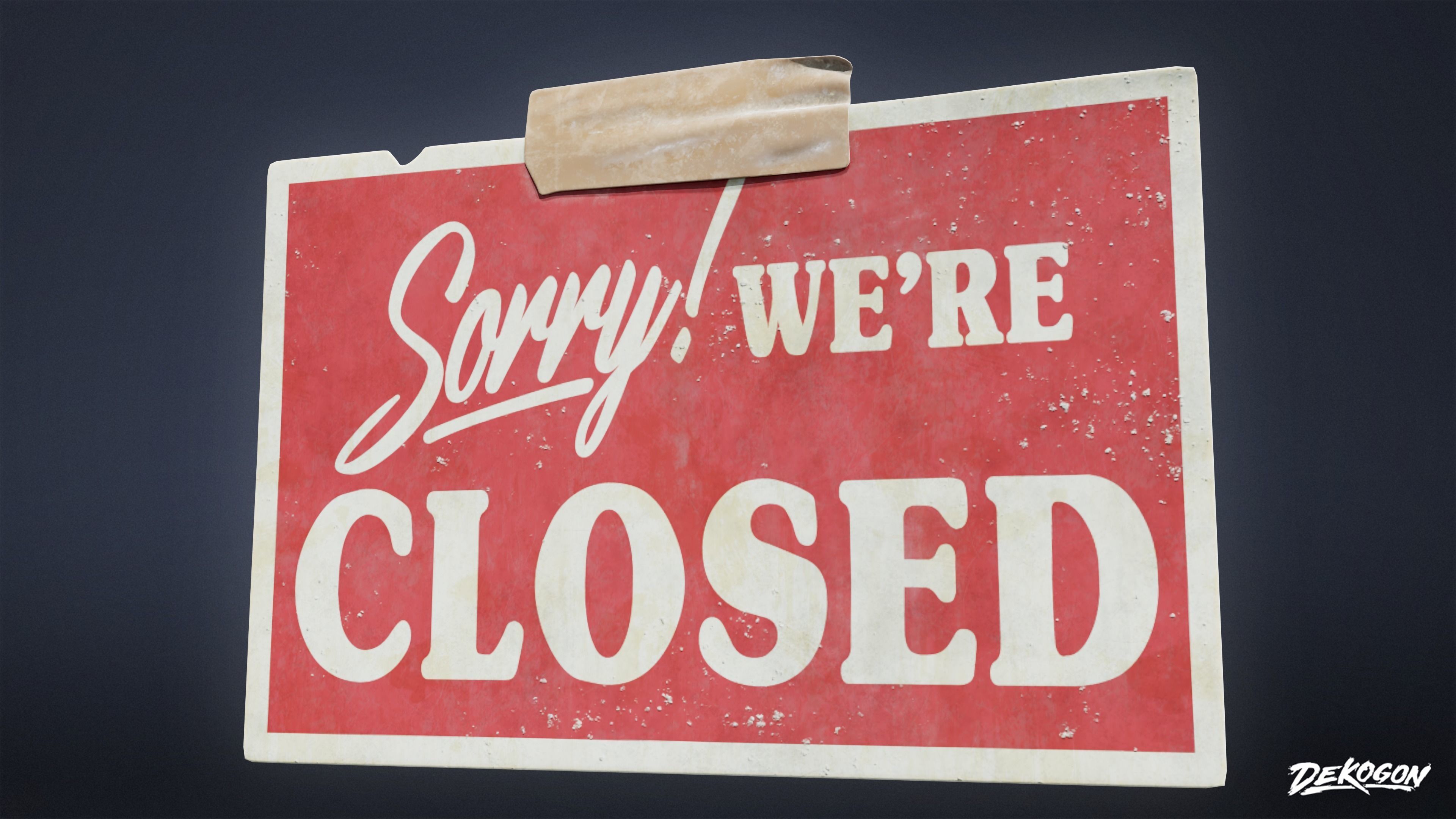 SIGNAGE - Sign Set 01 - LOW POLY AND NANITE Low-poly 3D model_20