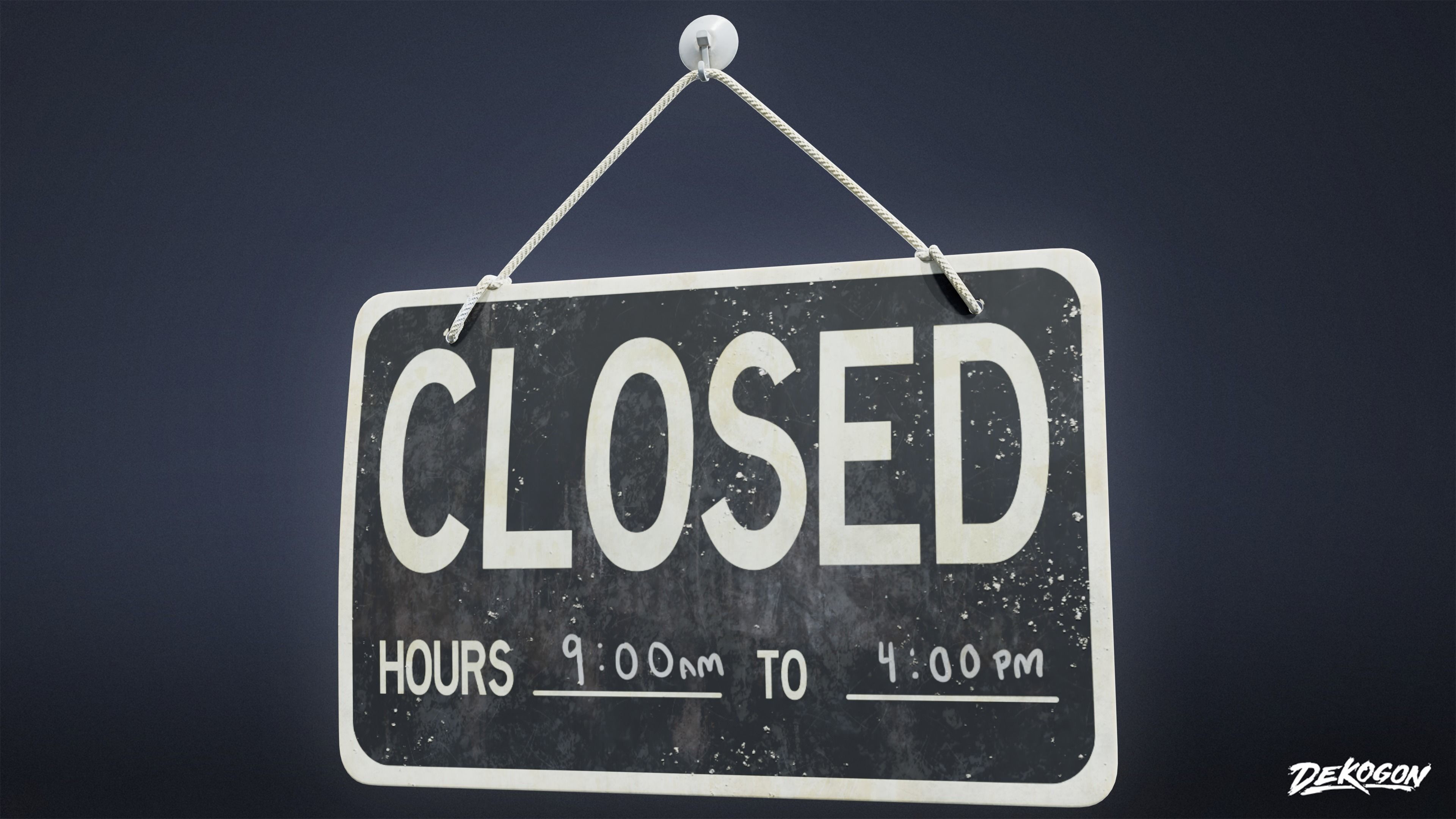 SIGNAGE - Sign Set 01 - LOW POLY AND NANITE Low-poly 3D model_19