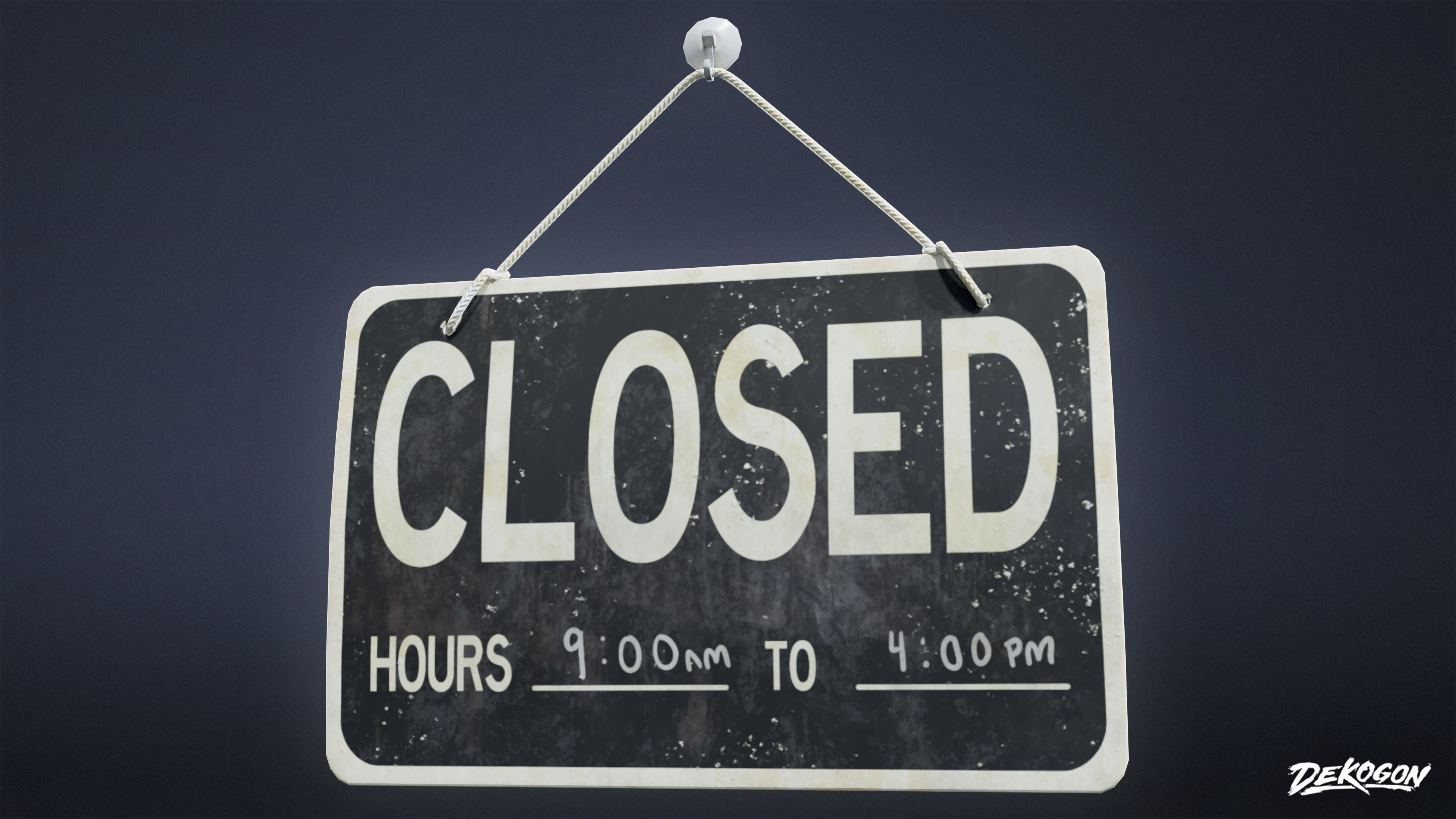 SIGNAGE - Sign Set 01 - LOW POLY AND NANITE Low-poly 3D model_7