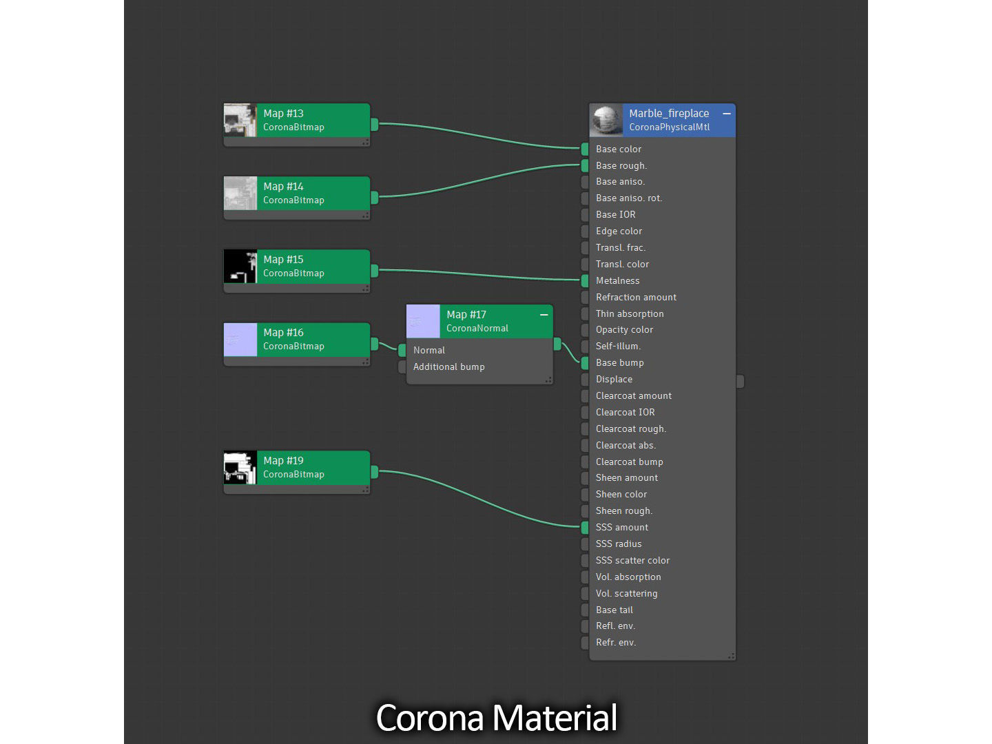 Classic French Marble Fireplace 3D model_21
