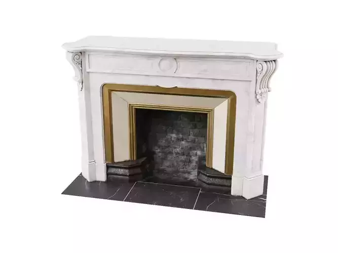 Classic French Marble Fireplace