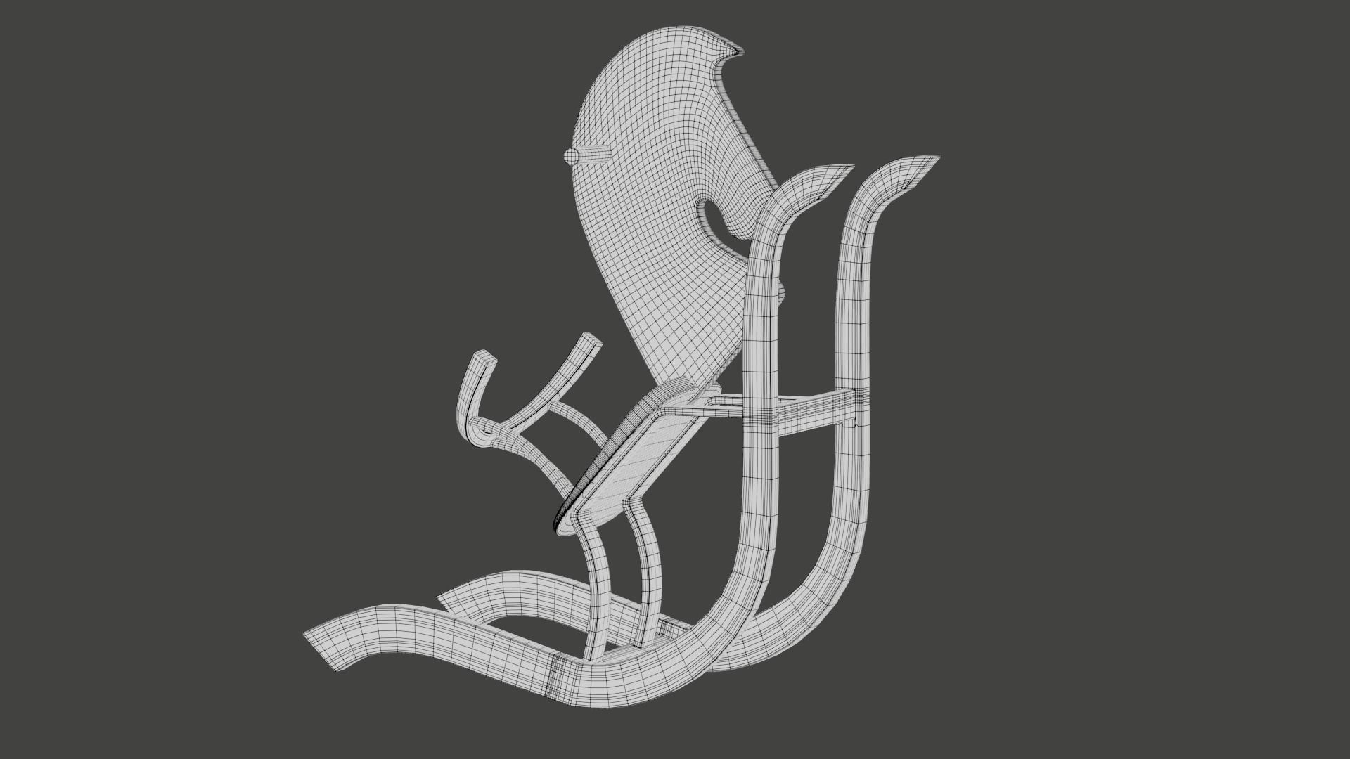 rocking horse 3D model_3
