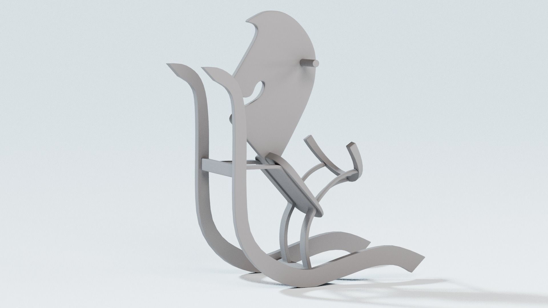 rocking horse 3D model_2