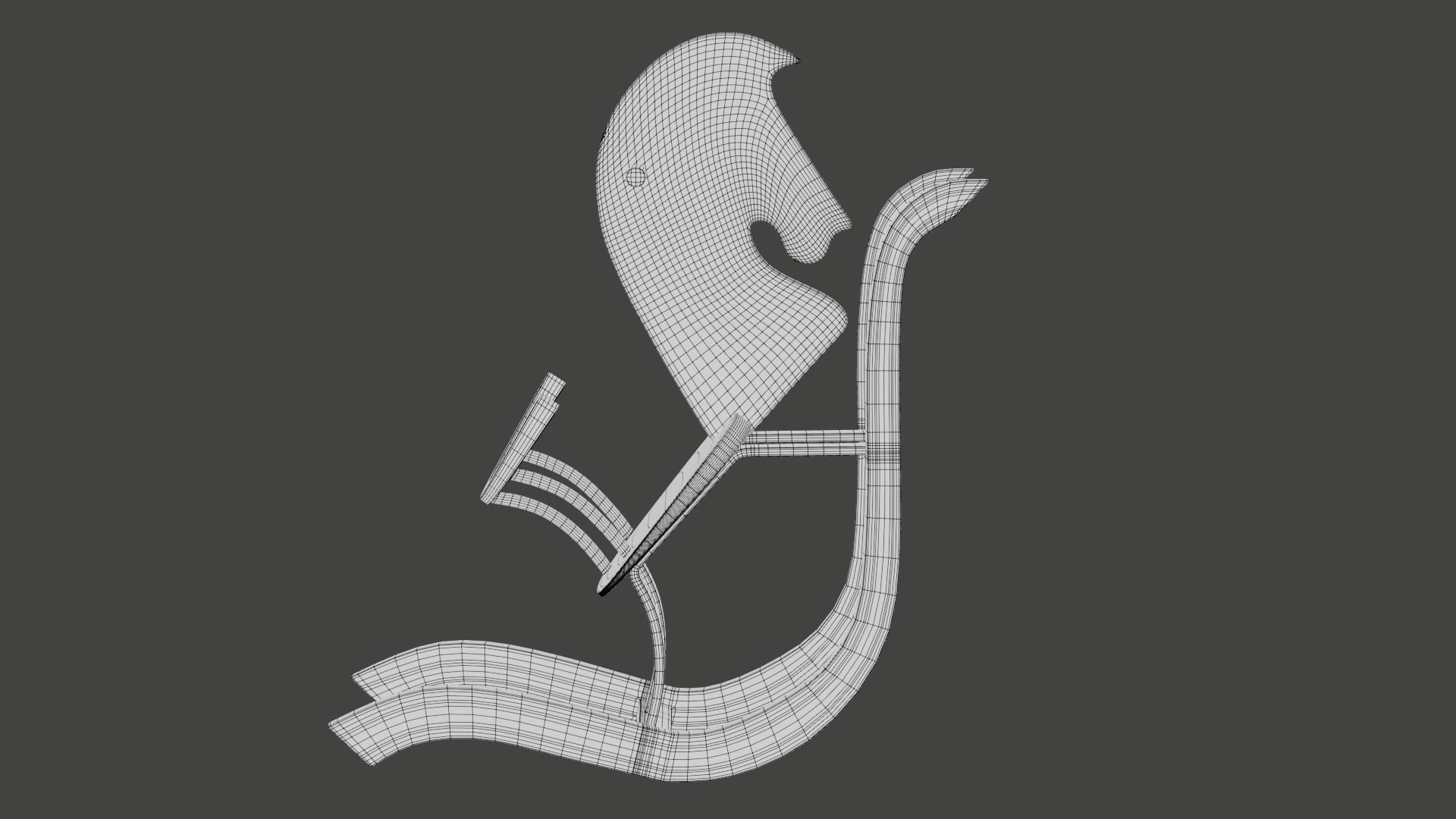 rocking horse 3D model_4