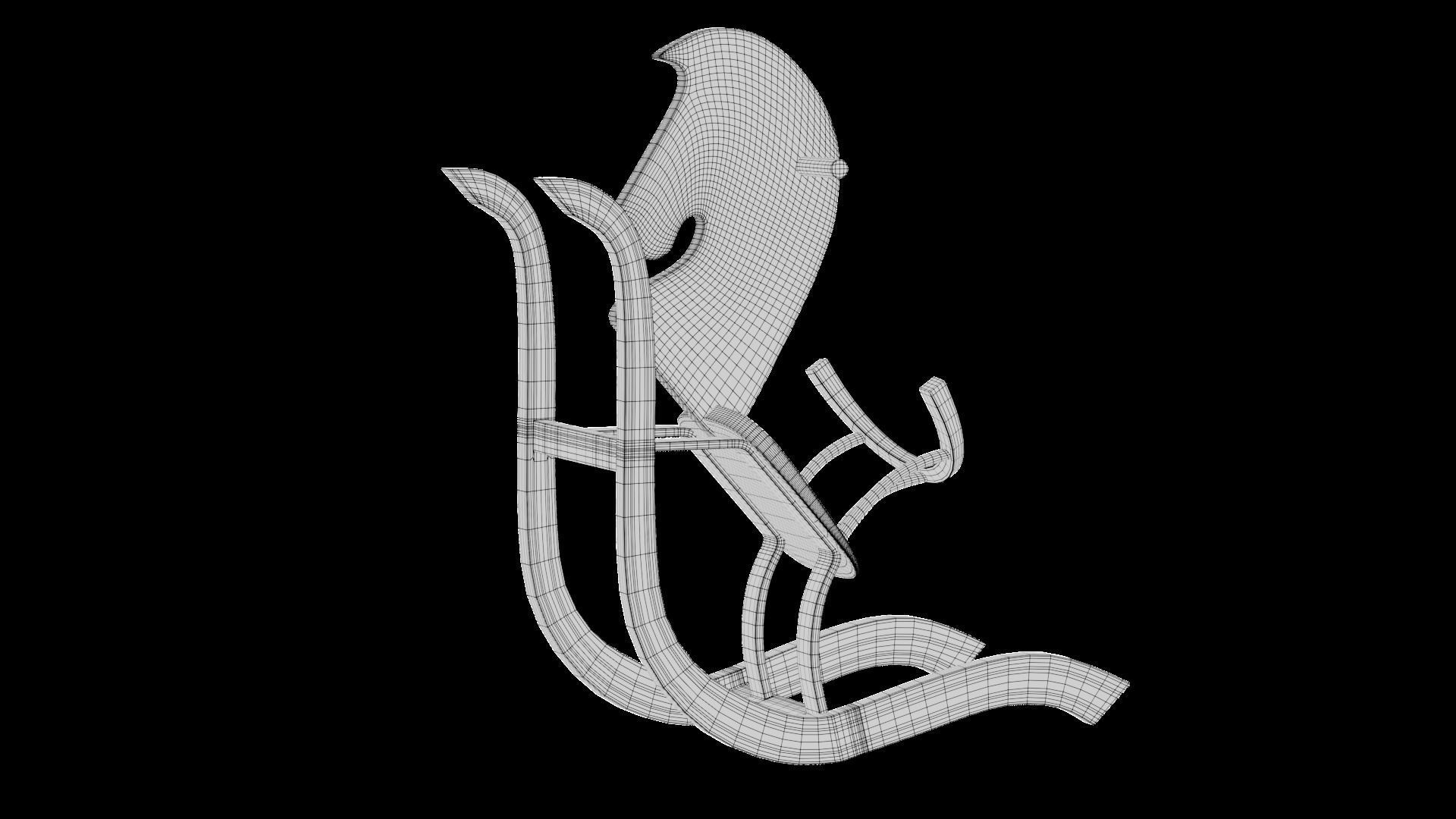 rocking horse 3D model_5