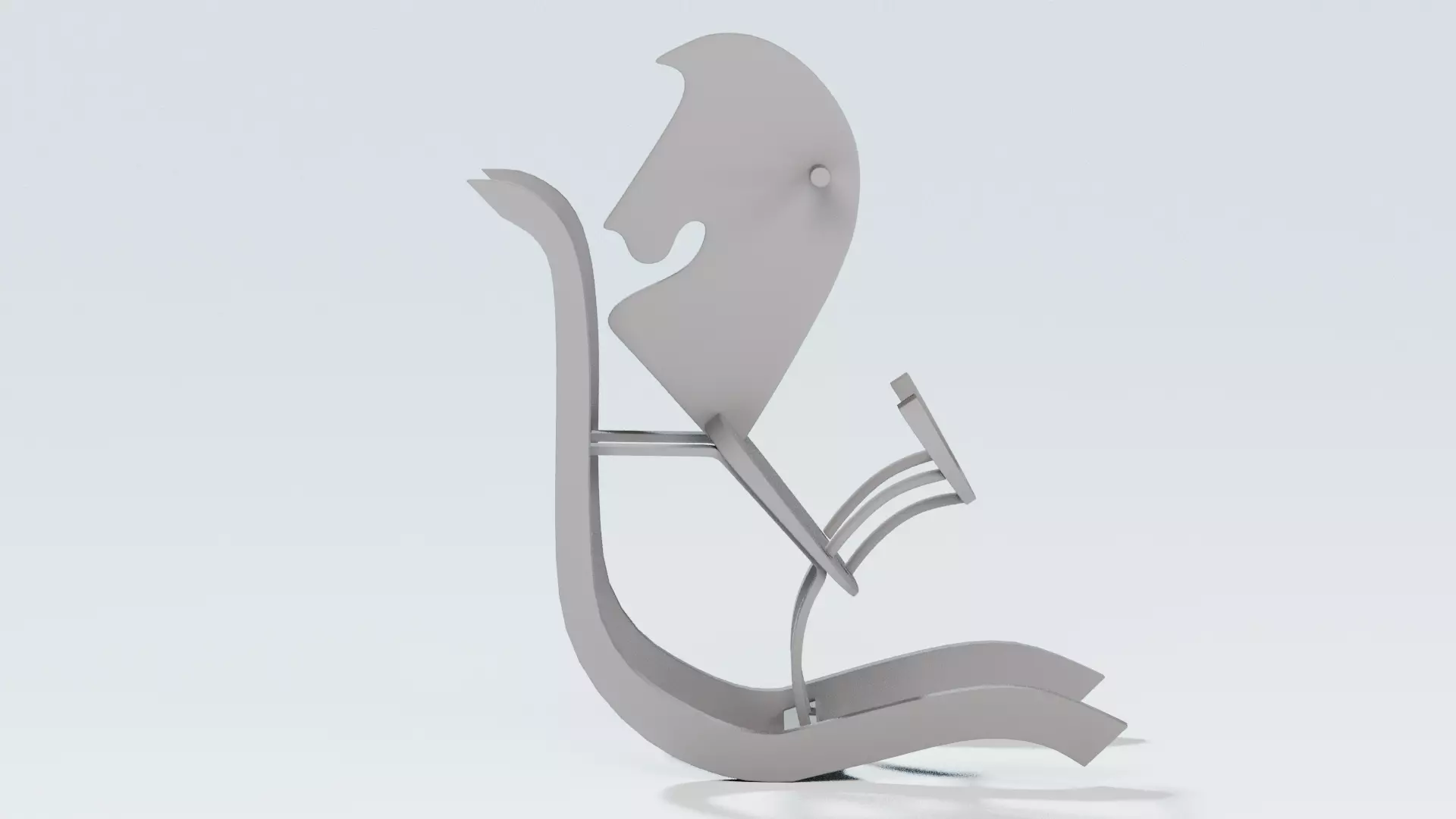 rocking horse 3D model_0