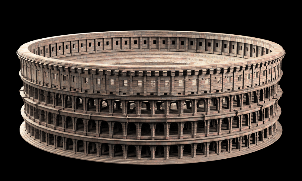 Roman Colosseum 3D model_3