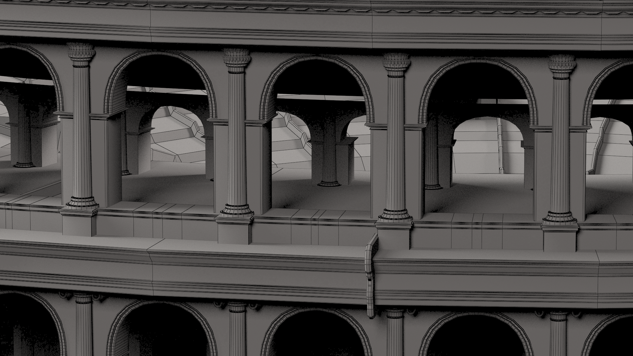 Roman Colosseum 3D model_2