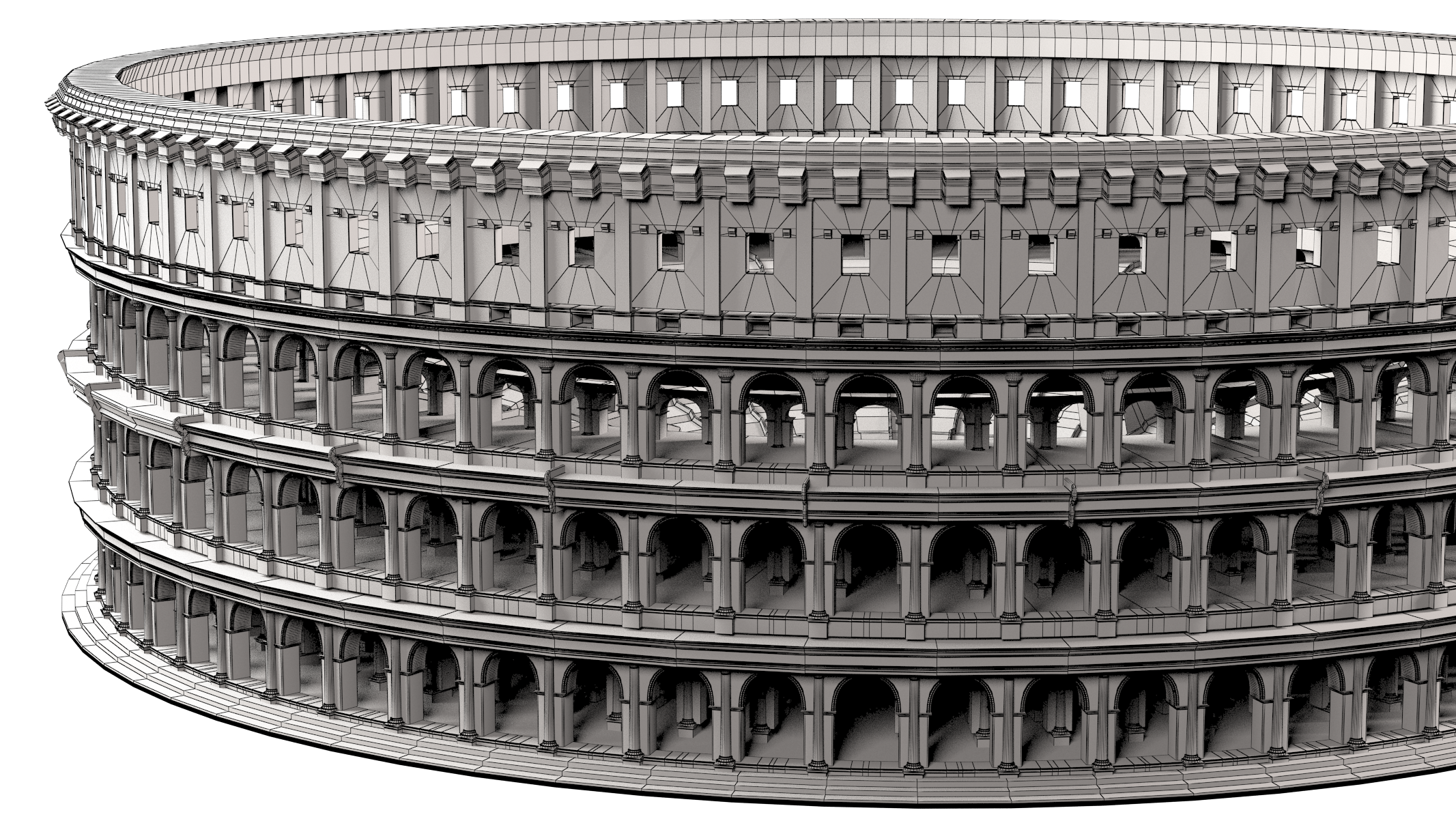 Roman Colosseum 3D model_5